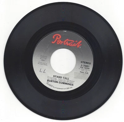 BURTON CUMMINGS, "STAND TALL" - Image 1 of 2