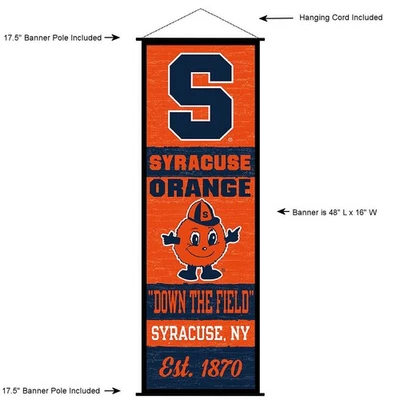 Cartel de lienzo artístico de la universidad naranja de Syracuse Foto 1 de 3