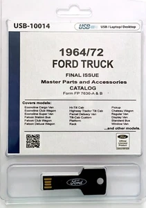 1964 - 1972 Ford Truck Van Bus Master Parts and Accessory Catalog on USB - Picture 1 of 8