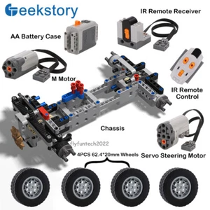 4WD MOC Drive Technic Car Chassis Motor Building Blocks Bricks Parts Kit Toys - Picture 1 of 20