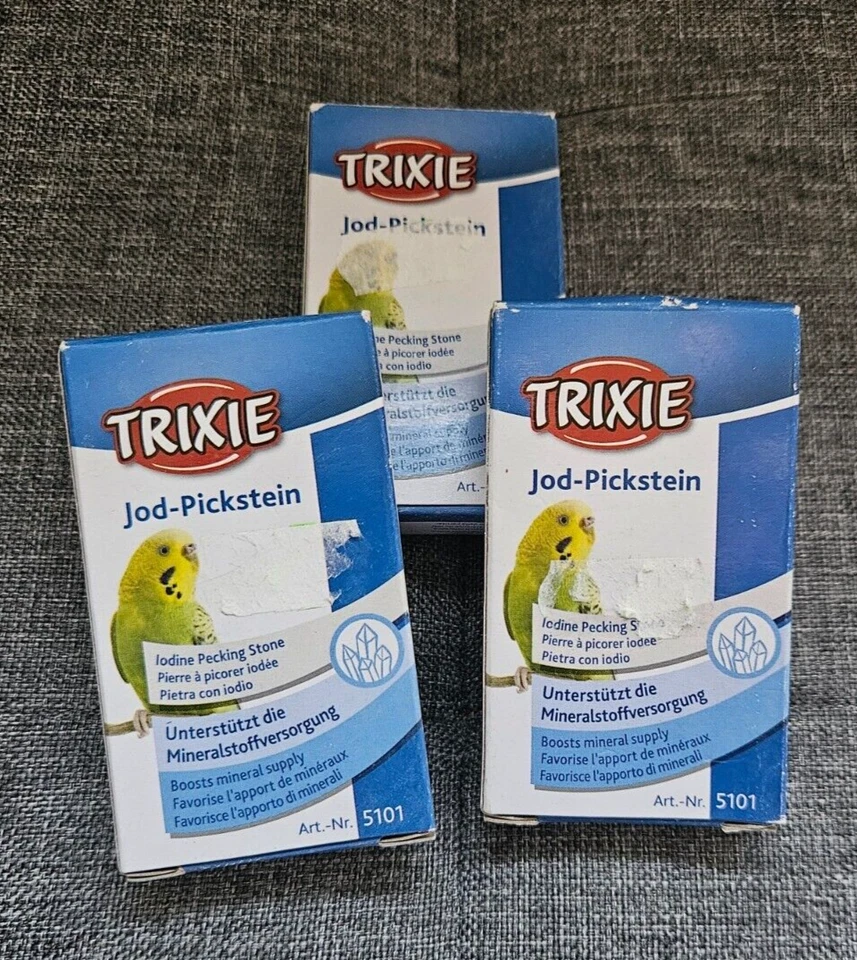 Trixie Jod Pickstein 3er-Pack Picksteine klein Gr. S je 20g Schnabelpflege Vögel - Bild 1 von 1