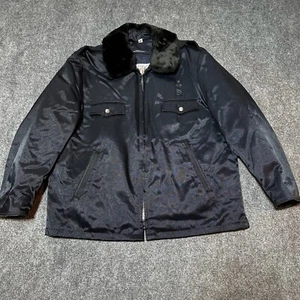 NEW Tufnyl Blauer Jacket Mens 46S Navy Blue Police Coat Bomber Weather Resistant - Picture 1 of 16