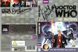 Doctor Who: The Mutants DVD Cover Signed by KATY MANNING & DAVID WATERMAN - Picture 1 of 1
