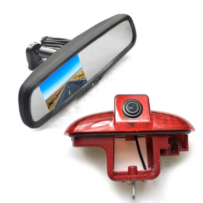 Parking Reverse Camera + Replacement Rear View Mirror Monitor for Renault Trafic - Image 1 of 4