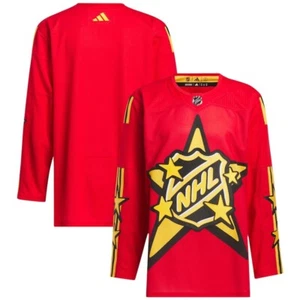 Adidas Drew House 2024 NHL All-Star Game Team Hughes Authentic Jersey Red Sz 54 - Picture 1 of 3