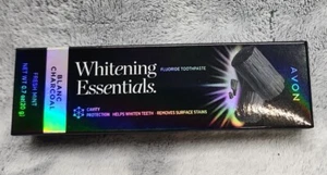 AVON WHITENING ESSENTIALS FLUORIDE TOOTHPASTE BLANC CHARCOAL FRESH MINT NIB - Picture 1 of 3