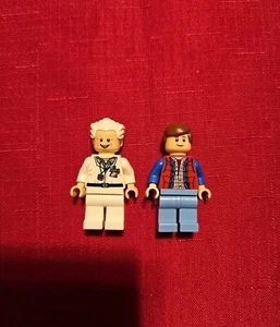 Lego: Back To The Future: Doc Brown and Marty McFly Mini figures - Picture 1 of 2