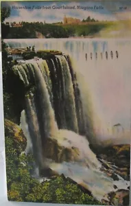 Niagarafälle - Hufeisenfälle von Goat Island - verschickt 1949 - Bild 1 von 2