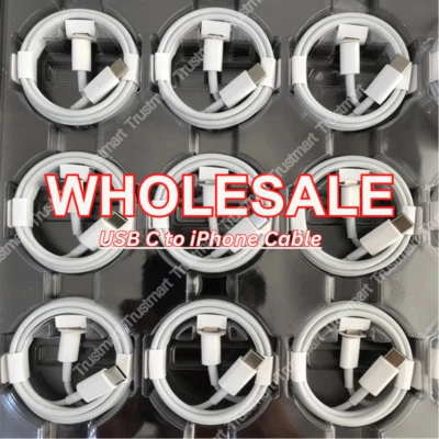 Оптовая продажа 20 Вт USB-C быстрое зарядное устройство шнур PD кабель для iPhone 14 13 12 11 Pro iPad 8 - Изображение 1 из 4