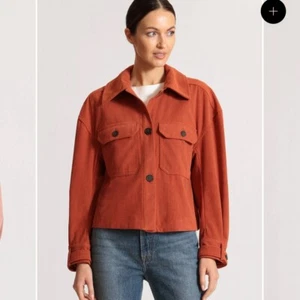 NWT Avec Les Filles Women's Rust Relaxed Corduroy Shacket, Size M - Picture 1 of 6