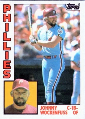 1984 Topps Traded #130T Johnny Wockenfuss Philadelphia Phillies - Image 1 of 2