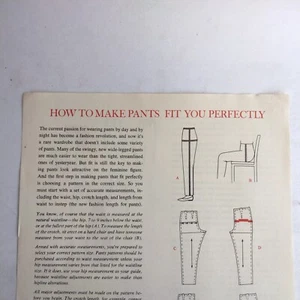 How To Make Pants Fit You Perfectly By The McCall Pattern Company - Bild 1 von 2