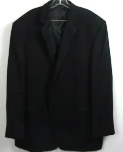 After Six Falcon 100% Wool Black Tuxedo Jacket 50X New  #310SC - Picture 1 of 3