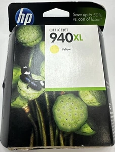Genuine NEW HP 940XL Yellow Ink Cartridge Sealed Exp 2012 - Picture 1 of 3