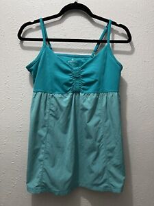Athleta Teal Babydoll Active Athletic Bestie Tank Top Size Large Free Shipping