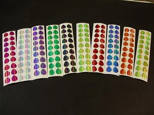36 #5 Hoja Colorado Prisma Holográfico Troquelado en 10 Colores Cinta de Señuelo de Pesca - Imagen 1 de 11
