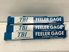 TBI Trinity Feeler Gages 1/2"x12" Thickness Blades Steel Huge Measure Lot 64C