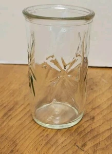 VNTG MCM Atomic Star clear Juice Drinking Glass 3 3/4" tall 1 PC - Picture 1 of 5