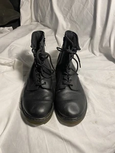 Dr. Martens 1460 Y Black Patent Leather Ankle Boots, UK 5 / US 6 Youth, Non-Slip - Picture 1 of 8