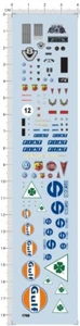 Aufkleber Fiat Gulf Abarth für 1/24 oder andere Waagen 1768 - Bild 1 von 1