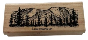 Stampin Up Rubber Stamp Mountain Ridge Scene Maker Landscape Alaska Colorado - Picture 1 of 4