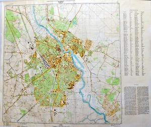 Mapa topográfico militar soviético ruso - TARTU (Estonia) 1:10 000, ed. 1974 - Imagen 1 de 4