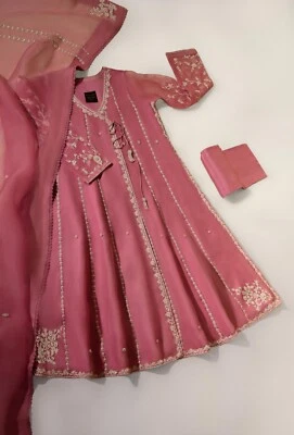 M AGHA NOOR Bridal CUSTOM Sana Safinaz Asim Jofa Silk SALWAR KAMEEZ MARIA B - Image 1 of 4