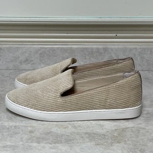 Birdies The Swift Womens 9 Oatmeal Beige Corduroy Slippers Comfort Travel Shoes - Picture 1 of 13