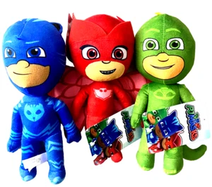 Set of 3 PJ Masks Plush Toys. Gekko, Owlette, Catboy. 9-10 inch. NWT Hasbro - Picture 1 of 4