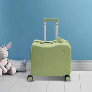 Ride on Suitcase for Kids 18 inch Kids Luggage Suitcases Child Seat Olive Green - Picture 1 of 23