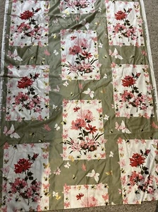 Waverly Floral Fantasy 8619  Cotton Glasheen Fabric 36" 6 yds BEES BUTTERFLY - Picture 1 of 5