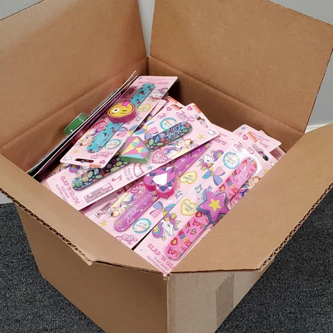 JoJo Siwa Slap N Glow Slap Band Wholesale Mixed Lot of 100 SEALED Packages Cover