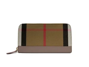 Burberry Check Large Zip Around Wallet - Picture 1 of 4