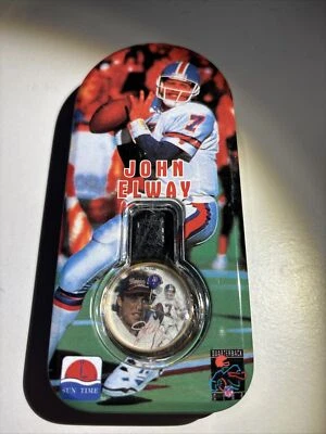 Reloj de pulsera Denver Broncos John Elway Sun Time 1990 QB Club (RB) Foto 1 de 2