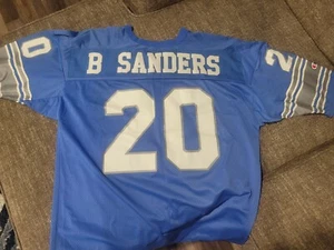 BARRY SANDERS 90's STYLE DETROIT LIONS JERSEY, XL, ORIGINAL TYPE, SEWN - Picture 1 of 4