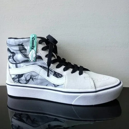 Sneaker Vans uomo Comfycush Sk8 Hi scamosciata tela leggera in cool e unica