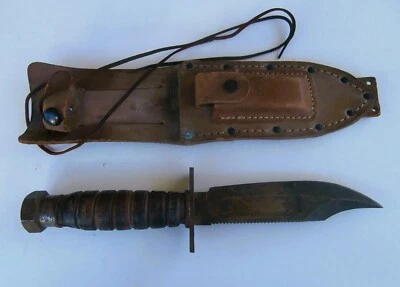 Vintage Camillus NY 11-1981 Fixed Blade Jet Pilot Air Force USAF Survival Knife - Image 1 of 4