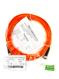 ST to ST Duplex Patchcord 10m, 62.5/125um ORANGE 6Z-ST-ST-10-OE - Afbeelding 1 van 1