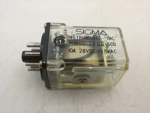 SIGMA 50R02-12DC-SC0 RELAY 10A 28VDC/115VAC 8 PIN NNB - Picture 1 of 5