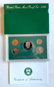 1996 Proof Set U.S. Mint Original Government Packaging With COA - Picture 1 of 4