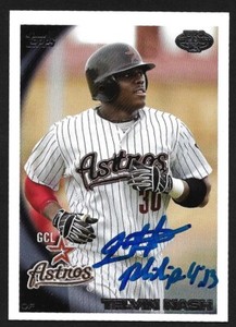 2010 TOPPS PRO DEBUT #277  Telvin Nash  HOUSTON ASTROS SIGNED AUTOGRAPH AUTO COA