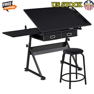 Height Adjustable Drafting Table Artists Craft Desk Drawing Work Station - Picture 1 of 9