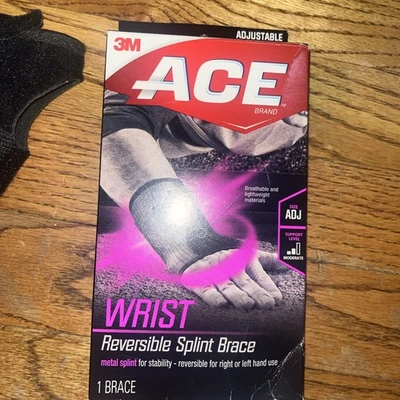Ace Reversible Splint Wrist Brace - Adjustable Size support level 2 NEW open box - Image 1 of 4