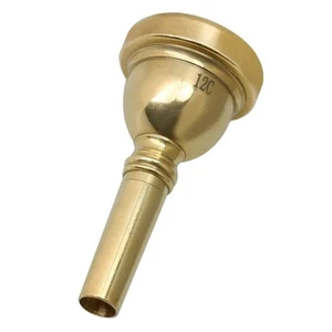 Boquilla de trombón alto de alta calidad caña pequeña chapada en oro para trombón - Imagen 1 de 6
