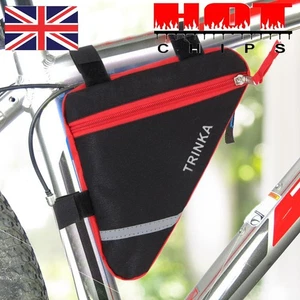 Waterproof Triangle Cycling Bike Bicycle Front Tube Frame Pouch Saddle Bag *AU - Picture 1 of 7
