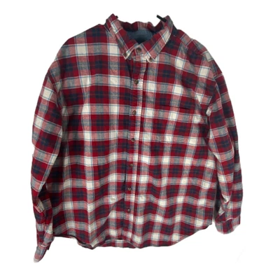 C.E. Schmidt Workwear Flannel Shirt Mens 2X Red Plaid Cotton Button-Down Classic - Image 1 of 4