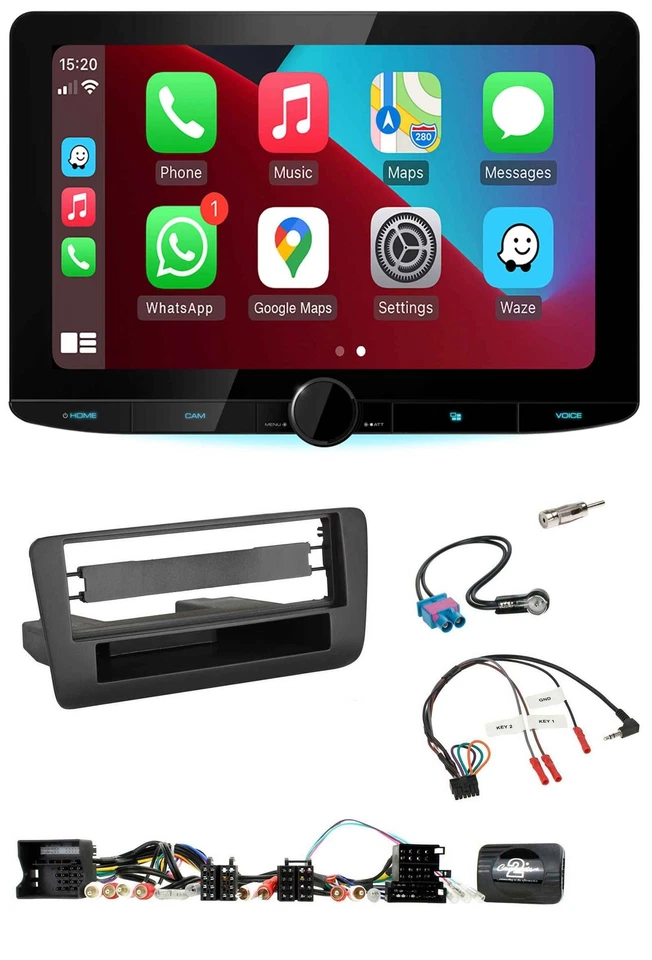 Kenwood Lenkrad USB DAB Bluetooth Autoradio für Audi A1 (2010-2019) - Bild 1 von 4