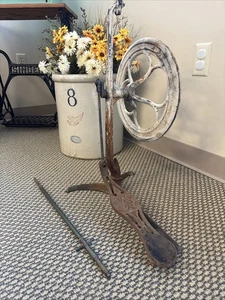 Antik Gusseisen Fußpedal Tret Zahnarzt Bohrer SS weiß Dental Philadelphia - Bild 1 von 24