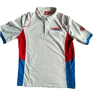 Honda HRC Racing - Replica Collection - White Polo Shirt Large - Picture 1 of 12
