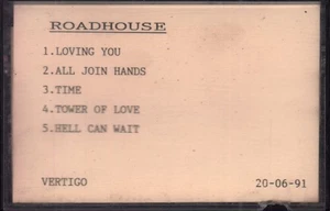 Roadhouse (90's Metal Group) Sampler cassette UK Vertigo 1991 official promo - Picture 1 of 2